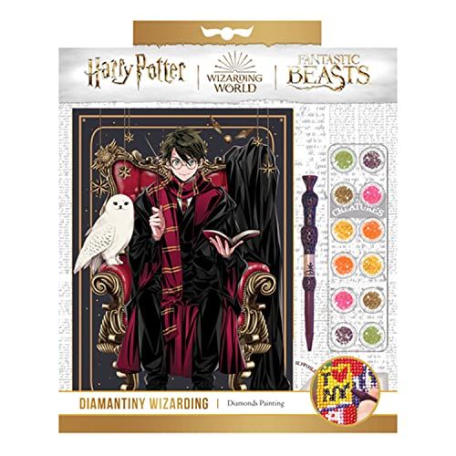 DIAMANTINY Fantastische Dieren Wizarding Dinasty Harry Potter mozaïekset - Crystal Art Diamond Painting - 1 afbeelding A4, meerkleurig, 21006