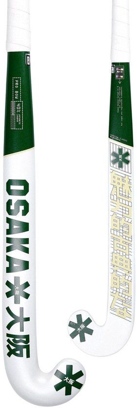 Osaka Mid Bow 40 Hockeystick Wit 36.5 Inch Glasvezel Gevorderde Kinderen Veldhockey 40% Carbon