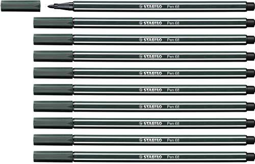 Stabilo Premium Viltstift - Pen 68-10 stuks - aarde groen