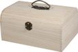 Rayher hobby materialen Houten sieradenkistje/opberg kistje - 24 x 16 x 11 cm - beschilderbaar
