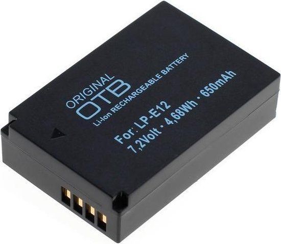 OTB Accu Batterij Canon LP-E12 - 650mAh