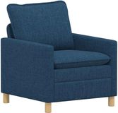 vidaXL Bank Blauw 76 x 81 x 87,5 cm Stof
