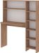 en.casa Bureau Onega avec étagère 143x114x40 cm couleur bois
