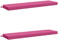 vidaXL - 2-delige - Bankkussens - SOEST - 2 - st - 100% - Polyester - Roze