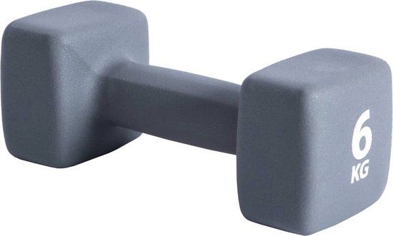 Pure2Improve Neopreen Dumbbell - 6kg - Grijs