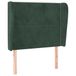 VidaXL Hoofdbord met randen 103x23x118/128 cm fluweel donkergroen