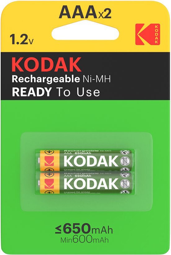 Kodak Oplaadbare batterij Ni-MH AAA hr-2 (bl-2)