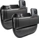 Shenzhen Haorui Industrial Technology Co., Ltd. Organiseur de siège de voiture - remplissage d'ouverture de siège de voiture en cuir de première qualité - accessoires de voiture femmes hommes - voiture SUV camion - noir 2 pièces Organiseur de voiture