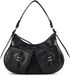 Coccinelle Mavery Schoudertas Leder 35 cm - Dames - Zwart