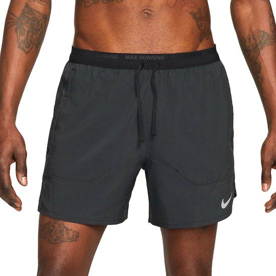Nike Dri-FIT Stride 5" Shorts Heren - Zwart - Maat S