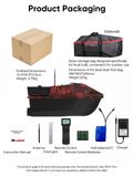 StarTech D70E GPS-kunstaasboot - Afstandsbediening - 600m Bereik - 100 GPS-posities - Echolot - Automatische terugkeerfunctie - 2x 15.600 mAh Batterijen, Rood