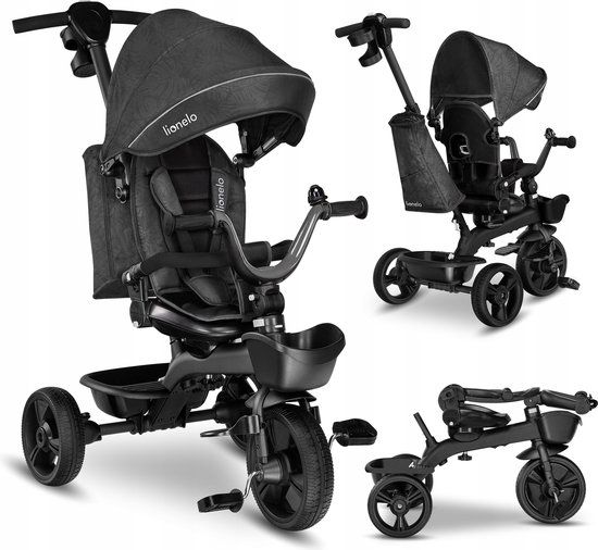 Lionelo Kori Driewieler - Grijs - Opvouwbaar - Max. 25 kg - 18 maanden - 5 jaar