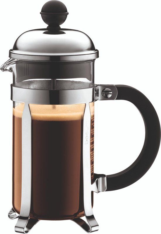 Bodum Chambord French Press Cafetière - 0.35 l - 3 kops - Zilver