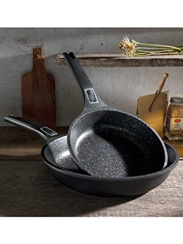 GSW Easy Click Pannenset - 2-delig - 20 + 28 cm - Zwart