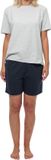 Schiesser Dames pyjama Cotton donkerblauw / grijs