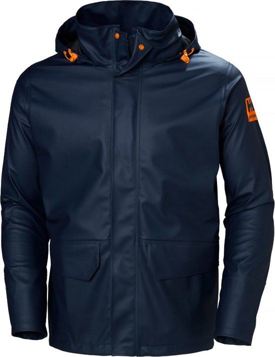 Helly Hansen Gale Rain Jacket 70282 Mannen Marine Blauw S