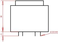 Gerth PTF421202 Printtransformator 1 x 230 V 2 x 6 V/AC 8 VA 666 mA