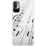 Redmi Beschermende siliconen hoes compatibel met Redmi Note 10 5G Muziekblad
