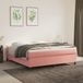Maison Exclusive - Lit boxspring avec matelas, rose, 160x200 cm, velours