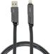 AutoT Câble plat - USB-C - 1 m - Gris/Noir