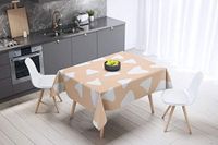 Bonamaison Tafelkleed, Anti-Mold, Sneldrogend, Waterdicht, 100% Polyester Tafellaken, Willekeurig patroon, 140 x 140 Cm