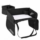 Sipo Autostoel reistafel kinderen - Opvouwbaar - Tablet houder tot 11 inch - Zwart