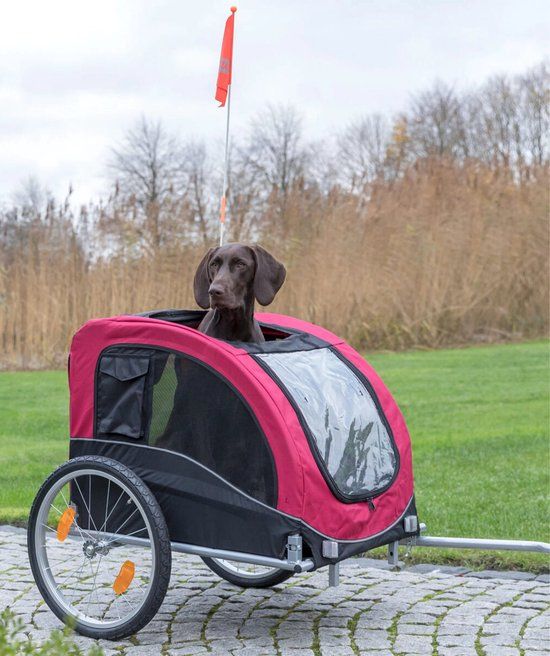 Trixie Hondenfietskar - Zwart/Rood - L - <30 kg