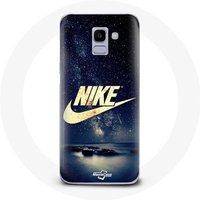 Nike Etui voor Samsung Galaxy J6 2018 Logo Gold Starry Night Maniacase