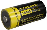 Nitecore NL169 Oplaadbare 16340 Li-Ion batterij 950mAh