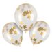 Boland - 50915 - Set confetti ballonnen van latex, 5 stuks 30 cm per stuk, Eid Mubarak, gouden sterren, feestdecoratie, Ramadan
