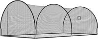 VEVOR Honkbal Slagkooi (Halfrond) Net 678x370x240 cm