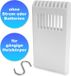 Humidificateur pour radiateurs de chauffage, en plastique blanc, avec crochet, et avec évaporateur
