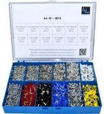Vogt Verbindungstechnik Vogt 4015 Assortiment adereindhulzen - Zilver, Wit, Grijs, Rood, Zwart, Blauw, Geel 3650 stuk(s)
