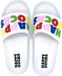 Happy Socks Slider Unisex Maat 44/45 Wit