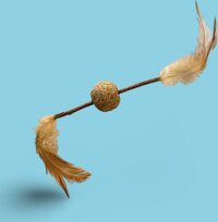 Croci Euphoria Stick Veren Met Bal Matatabi - Blauw - 98 cm