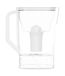 Wessper D3 Slim filtre à eau, 2,7 litre, avec filtre AquaClassic, en blanc