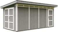 Timbela M905C-CAVERN STEEL Tuinhuis - 11,47 m² - 530x279xH237 cm - Dark Grey