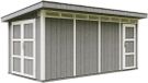 Timbela M905C-CAVERN STEEL Tuinhuis - 11,47 m² - 530x279xH237 cm - Dark Grey