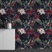 Papier peint panoramique fleurs 130 cm x 81 cm