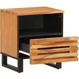 Acacia Table de chevet en bois massif 40x34x46 cm