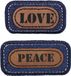 Prym Applicatie Jeans opstrijkbaar LOVE blauw/bruin 2st 921496