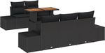 vidaXL Banc de jardin noir et marron