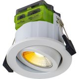 Luceco FType Mk2 4W/6W 690lm Verandering en CCT 3000K Dim2Warm of 4000K IP20 Wit - Verstelbaar