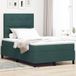Maison Exclusive - Lit boxspring avec tête de lit vert foncé 120 x 200 cm, velours