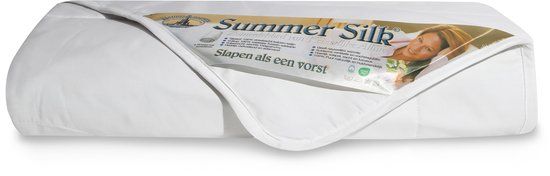 Harris&Darwin H&D Summer Silk Zomerdekbed - Tussah wildzijde - 200x220cm - Wit