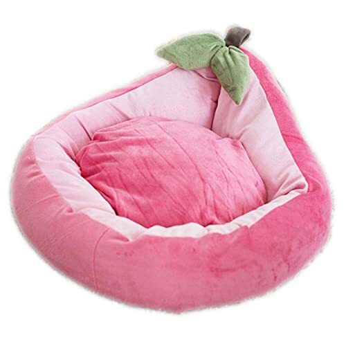 JRKJ Mooie Fruit Shape Pet Sofa Zachte en warme hond bed in de winter Comfortabele slaapkat nest gevuld met katoenen wasbare puppy mat