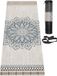 Tapis de yoga, antidérapant, tapis d'entraînement écologique avec sangle de transport, tapis d'entraînement épais pour le yoga, le Pilates et le fitness (183 cm x 61 cm x 6 mm)