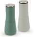 Milltop set de salière et poivrière anti-déversement Rechargeable avec meule en céramique - Vert