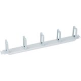 VALUE 19 inch frontplaat, horizontale of verticale kabelgeleiding, type C, RAL 7035 lichtgrijs