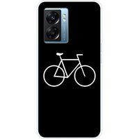 Oppo Bedrukt siliconen hoesje compatibel met Oppo A77 5G, Oppo A57 4G, Oppo A57 5G Bike hipster